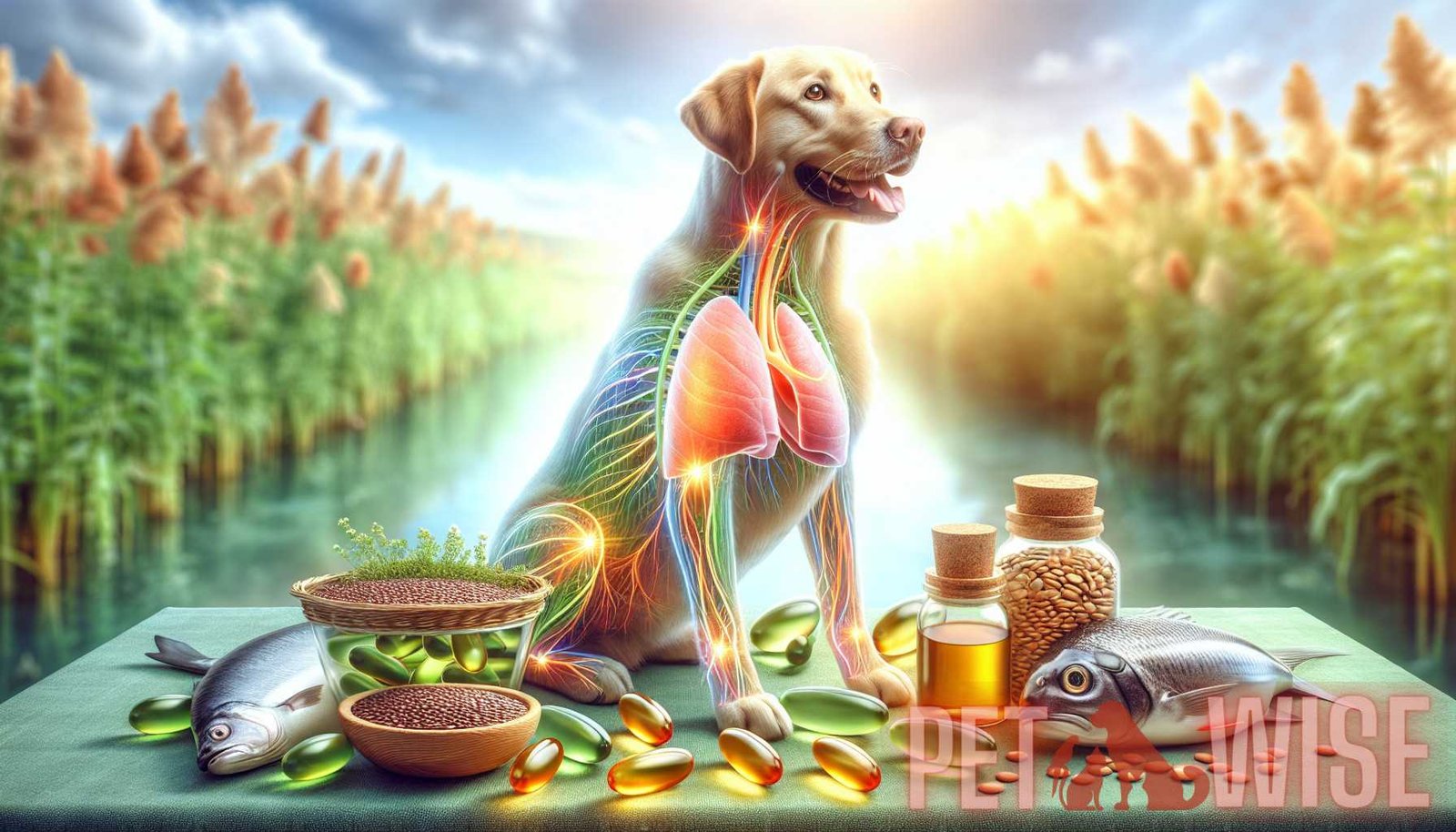 Illustration for section: Fats: Fats provide energy and essential fatty acids for dogs. They also help maintain healthy skin a - pet nutrition