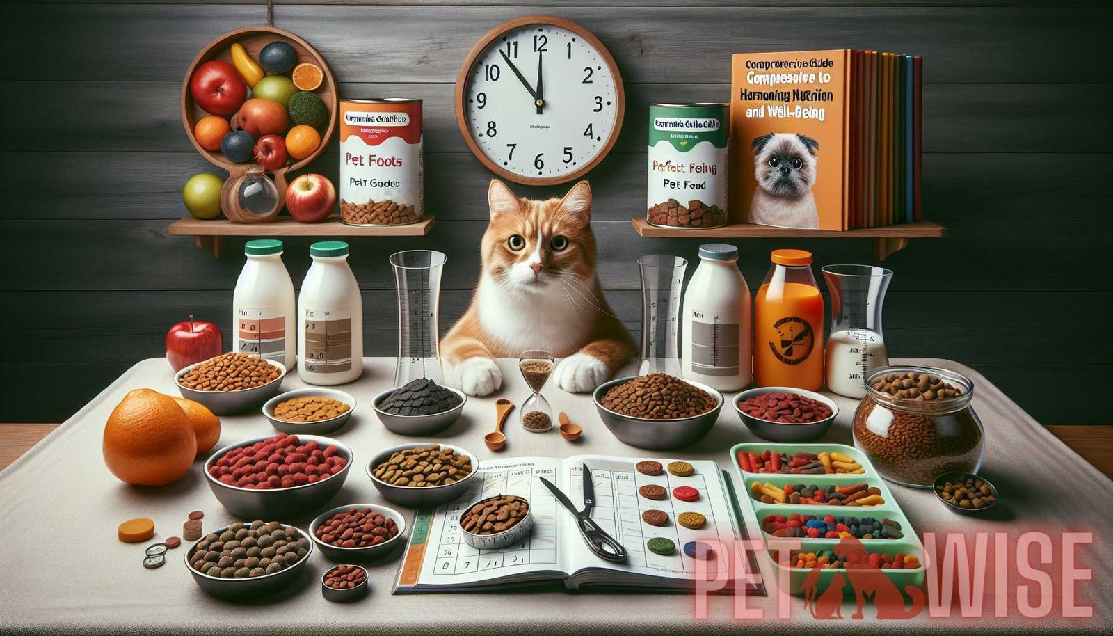 Illustration for section: Establishing a regular feeding schedule with portion control is essential in maintaining a healthy w - pet nutrition